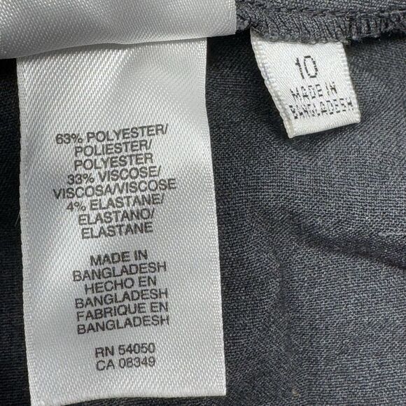 Jones Studio Women's Dress Pants Grey‎ Size 10 Career Business - Picture 6 of 6
